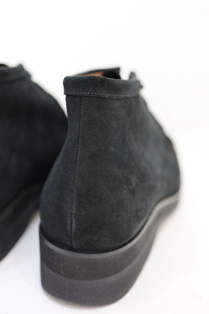 FOOTWORKSフットワークス  チロリアンシューズ Tyrolean shoes in suede leather(F02-0003_M)BLACK☆新作発売！