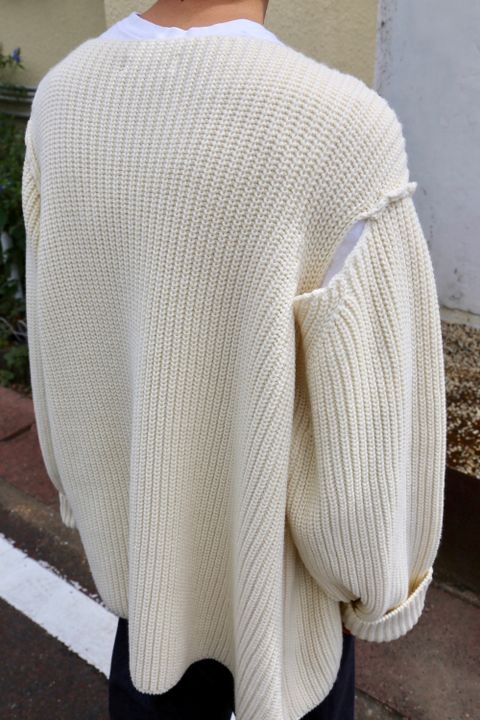 sulvam Slit over knit style.2020.9.20.