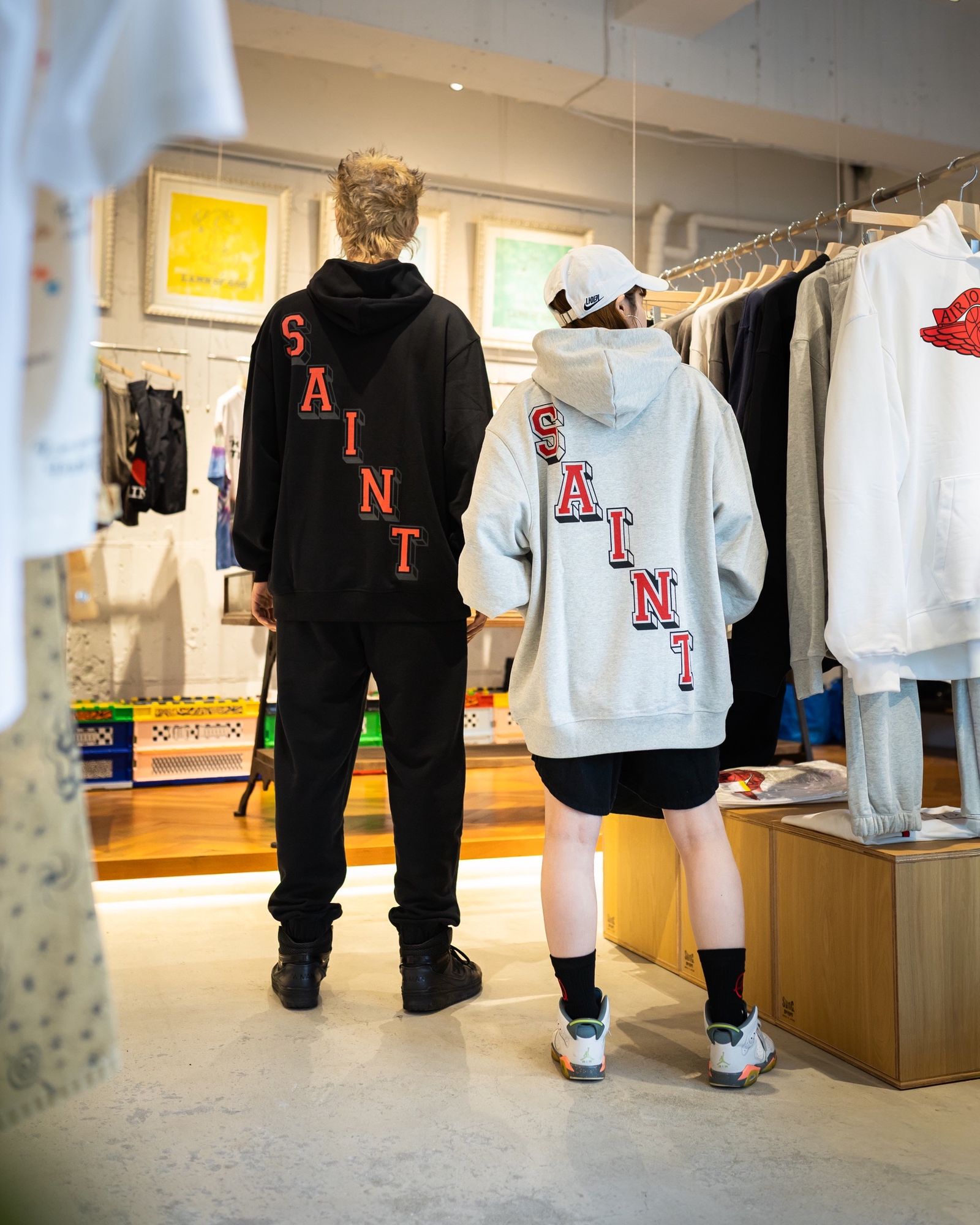 JORDAN BRAND × ©SAINT MXXXXXX (TIME) CAPSULE☆ M J SM FLC HOODIE style.2026.5.22
