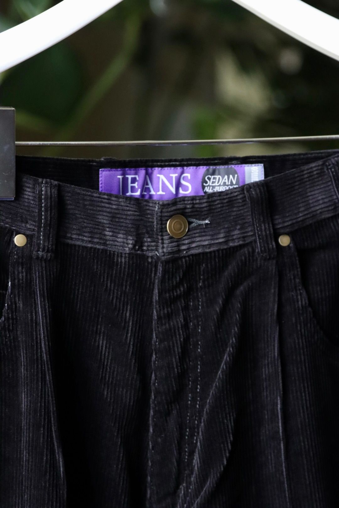 セダンオールパーパス23FW OVAL LOGO CORDUROY PANT(SD23F-PT06)BLACK