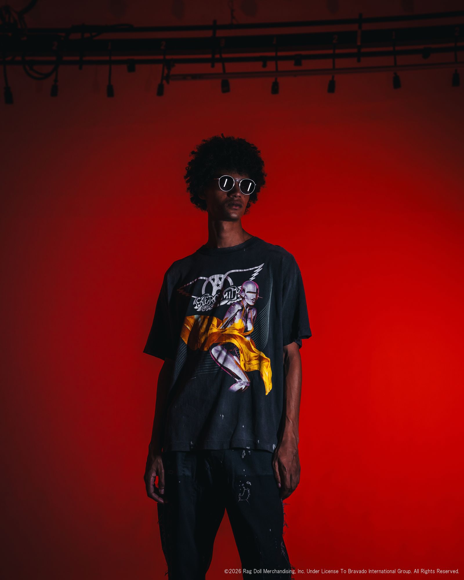 セントマイケル 26SS AEROSMITH AS_SS T-SHIRT(SM-MK8-0000-C25)BLACK☆4月29日(水)新作発売！