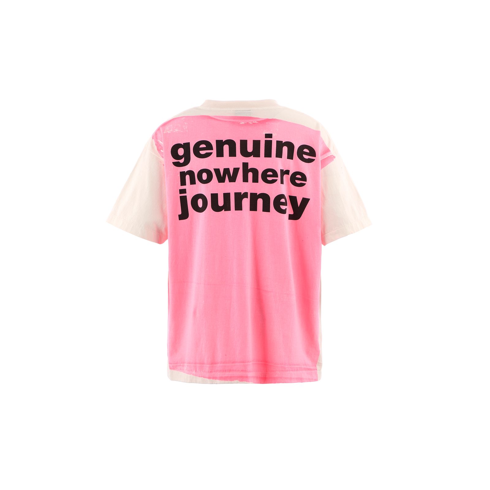 セントマイケル Tシャツ HANDPRINT BAPE_SS TEE(SM-HR1-0000-C33)WHITE×PINK