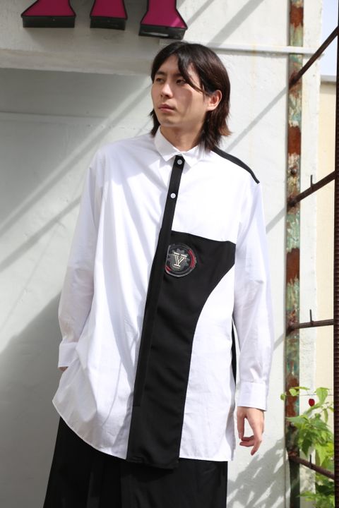 Yohji Yamamoto W-切り替えBシャツスタイル.2020.7.25.