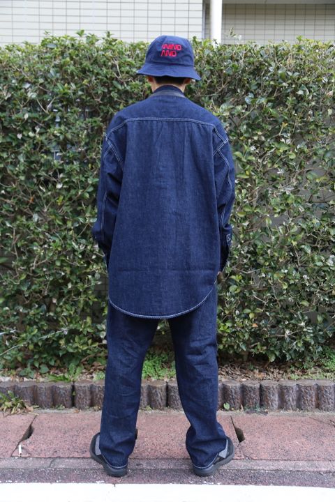 Denime Five Pocket Pants & Denime Regular Collar Shirt style 2020.12.26.