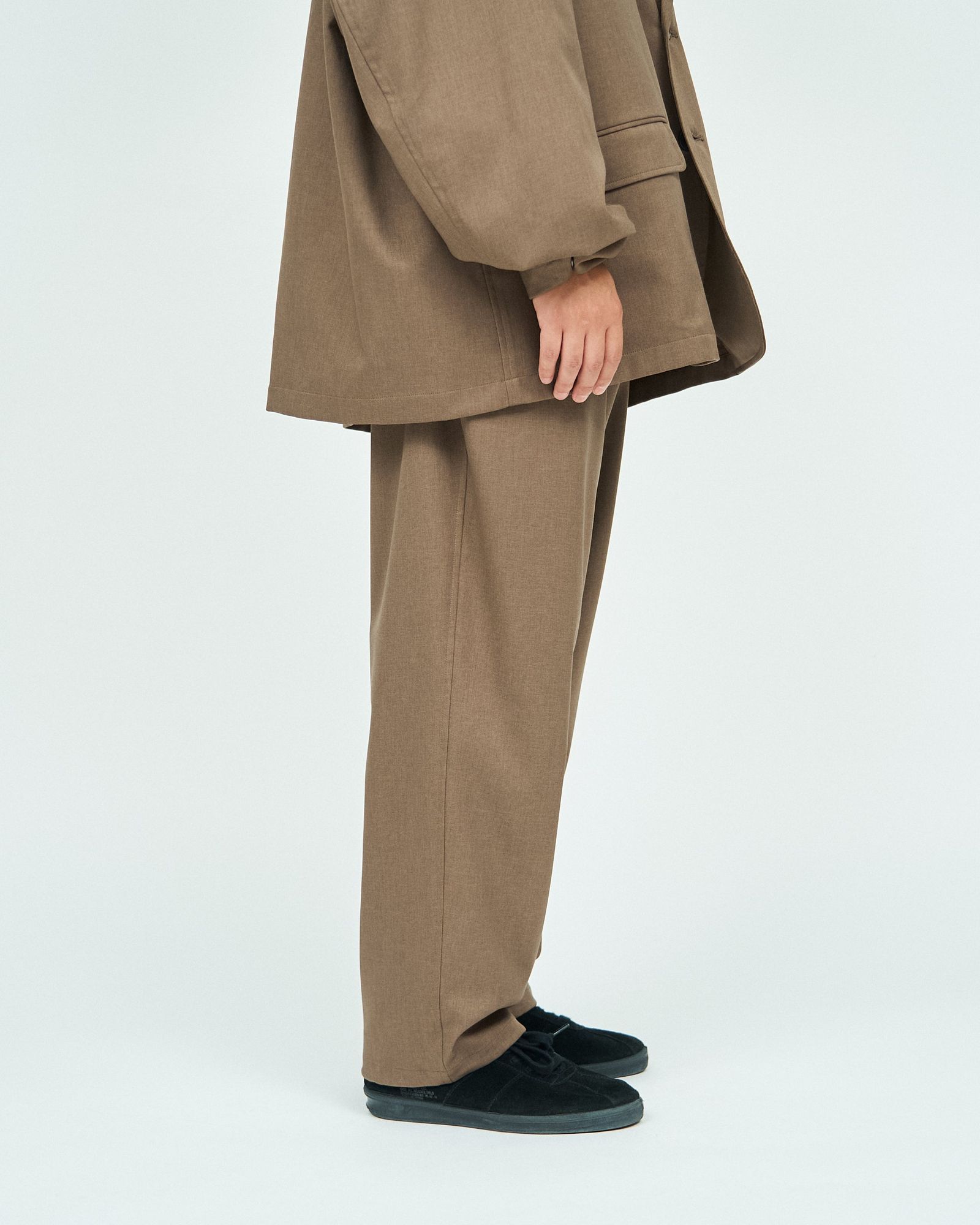 フレッシュサービス WOOLY TWILL TROUSERS(FSC243-40178)BROWN