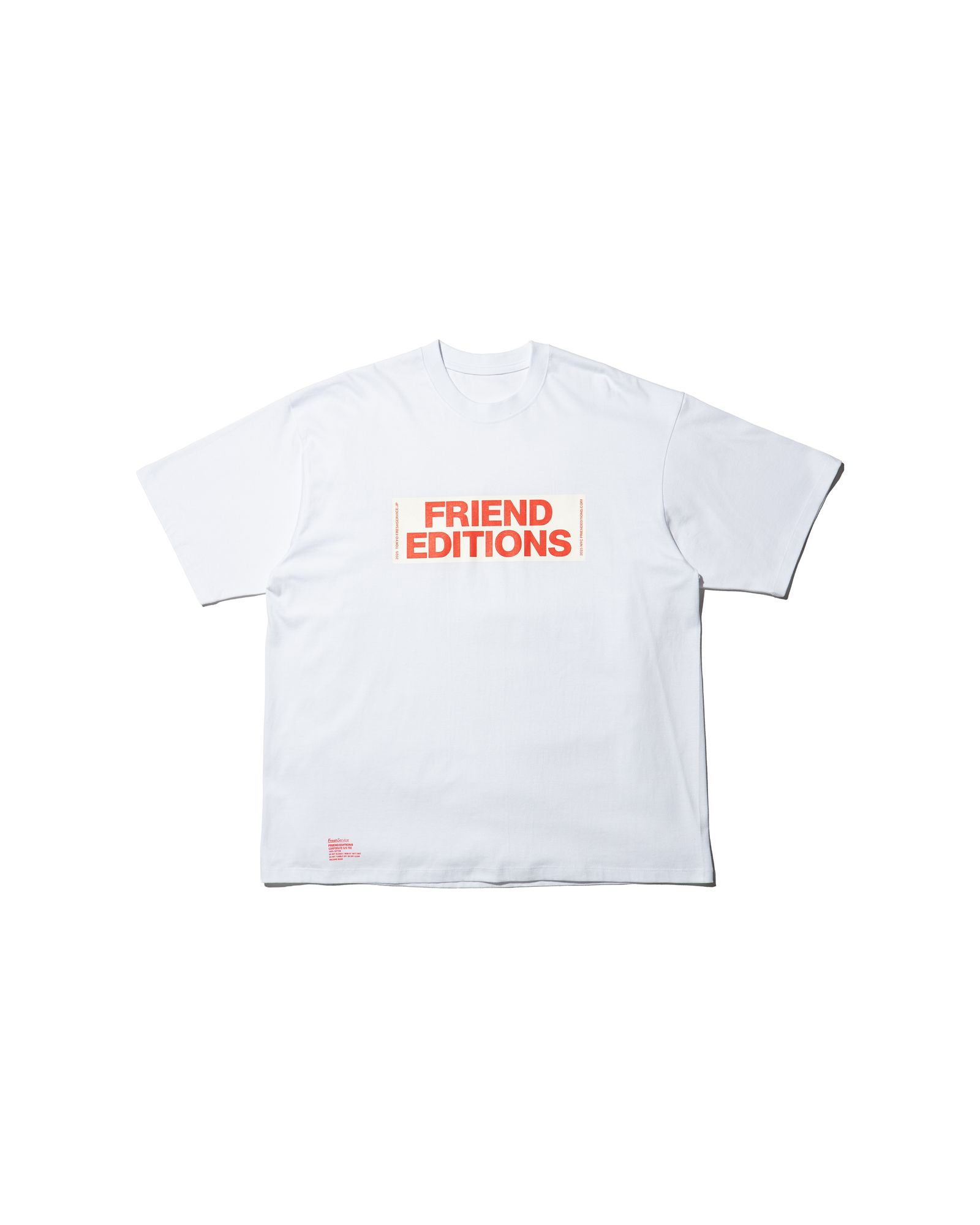 フレッシュサービス FRIEND EDITIONS CORPORATE TEE "STICKER"(FSC261-70088FE)WHITE☆3月14日(土)発売！