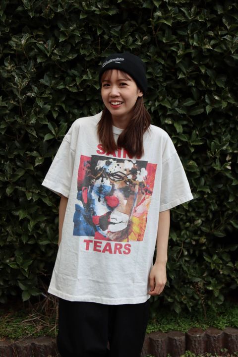 ©SAINT M×××××× 23SS DENIMTEARS CLOWN SS TEEスタイル