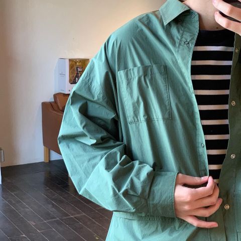 FreshService CARGO POCKET REGULAR COLLAR UTILITY SHIRT style.2022.6.23.
