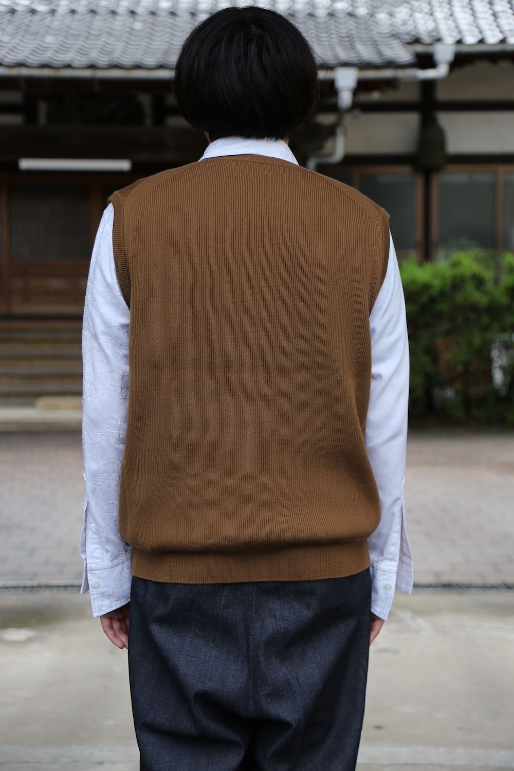 COMME des GARCONS HOMME 綿ナイロンウェザーフーデッドコート"KAHKI"style.2020.9.13.