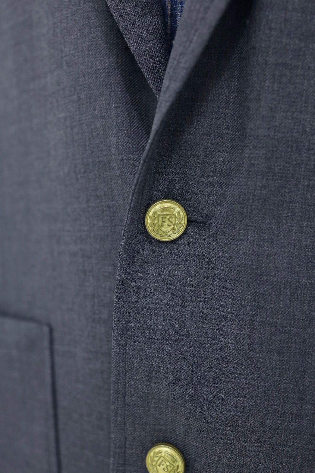 フレッシュサービス WOOL SERGE COLLEGE BLAZER (FSC261-10212)GRAY
