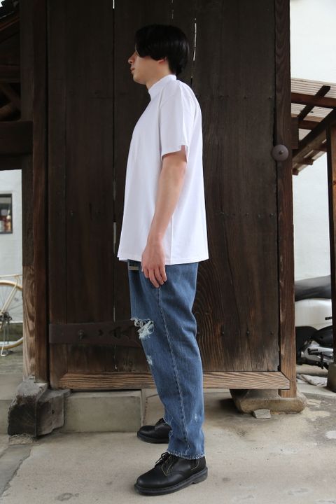 Graphpaper S/S Mock Neck Tee(GU212-70056B) style.2021.5.15.