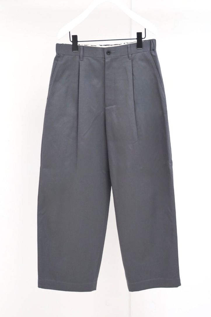 グラフペーパー Westpoint Chino Wide Tapered Trousers(GM263-40166B)C.GRAY☆8月15日(土)発売！
