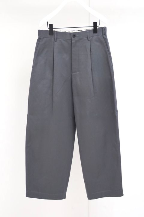 グラフペーパー Westpoint Chino Wide Tapered Trousers(GM263-40166B)C.GRAY☆8月15日(土)発売！