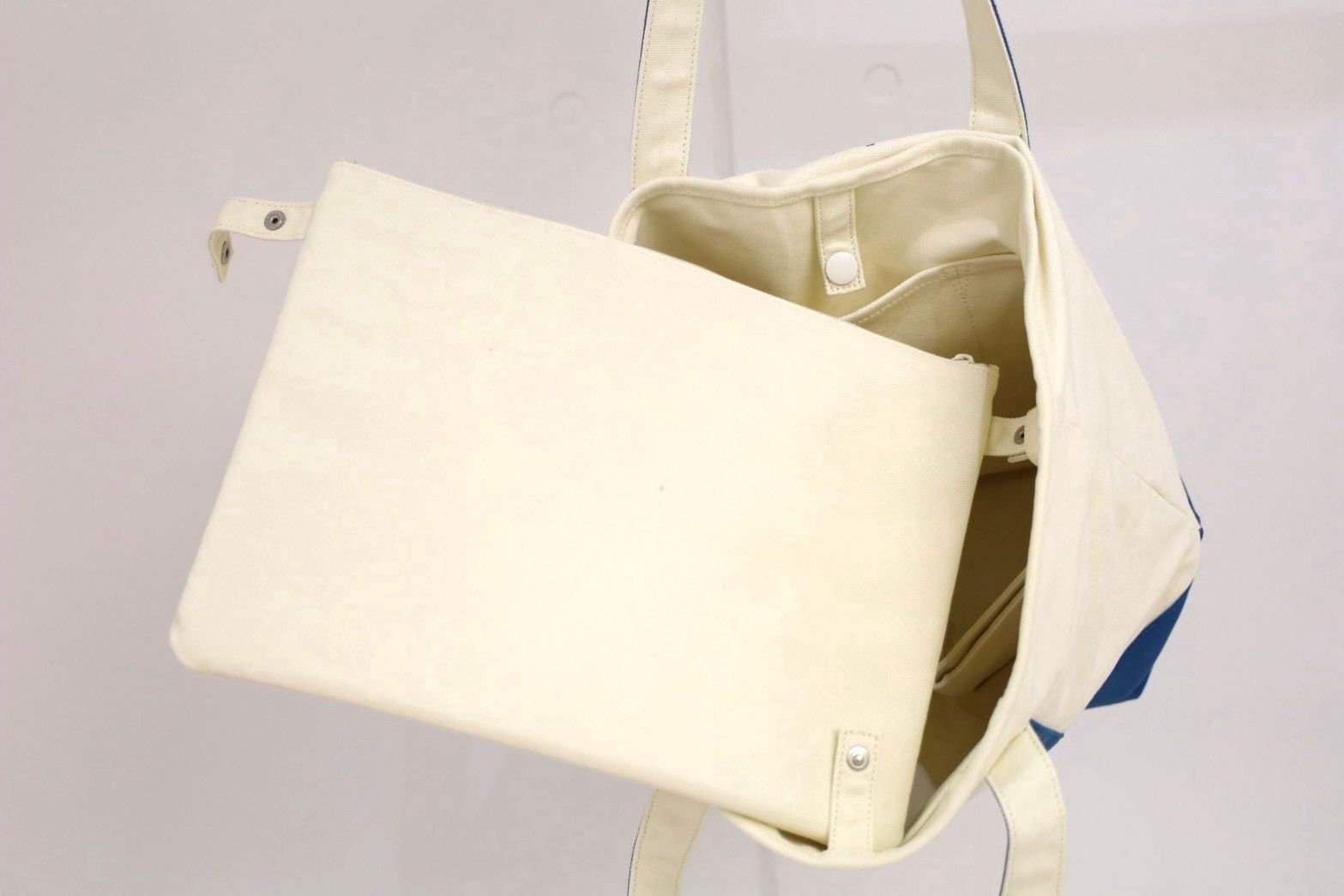 フレッシュサービス 26AW UTILITY CANVAS TOTE "FE MONOGRAM"(FSP263-90121FE)WHITE×BLUE☆8月29日(土)新作発売！