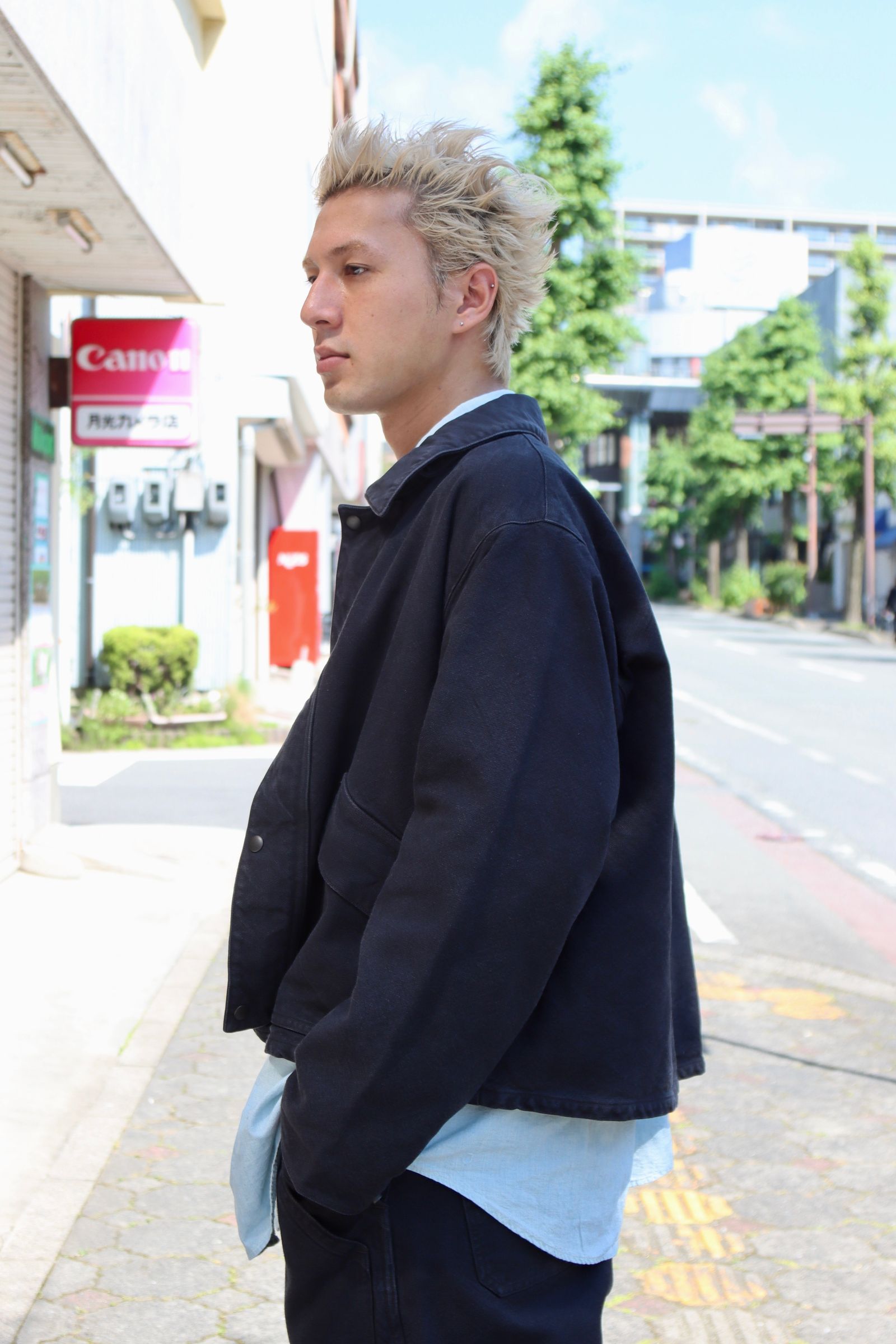 A.PRESSEシルクネップ \"HUNTING JACKET\" A.PRESSE Vintage Silk Hemp Hunting Jacket☆新作発売！ | 6840