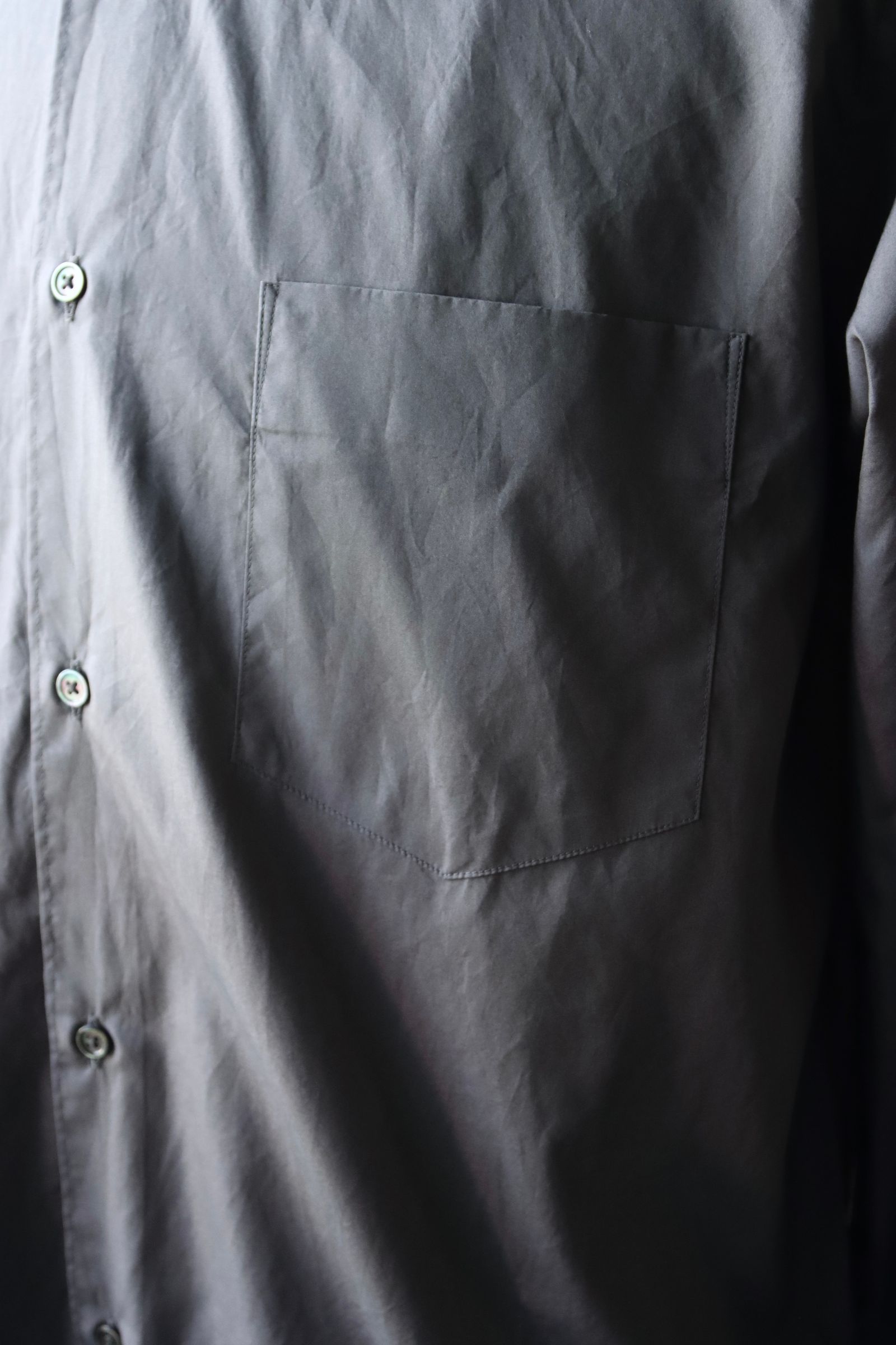 グラフペーパーシャツ Broad Regular Collar Shirt (GM253-50005B)C.GRAY☆7月19日(土)発売！