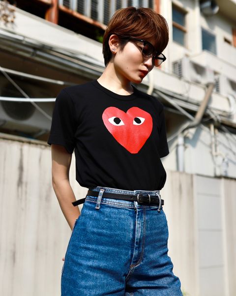プレイコムデギャルソン RED HEART Tシャツstyle.2023.6.23