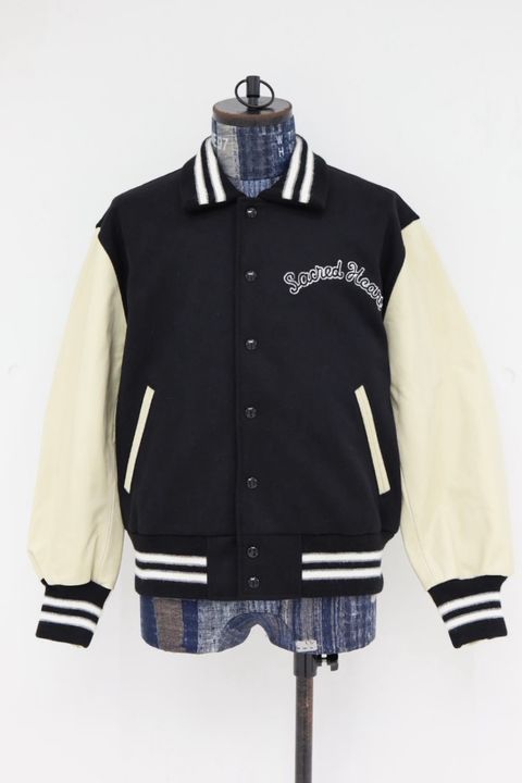 セントマイケル 26AW Sared Heart GB_VARSITY JKT(SM-MK1-0000-C32)BLACK+WHITE☆10月24日(土)発売！