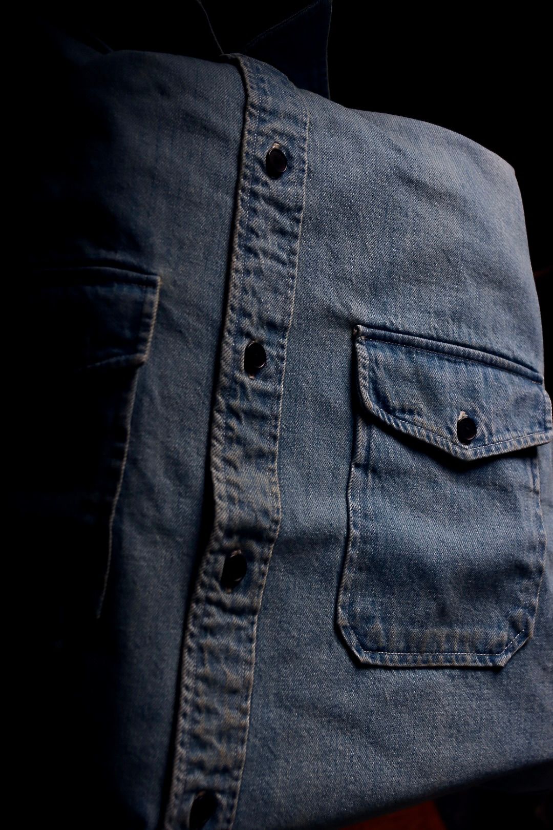 アプレッセ 2025 STYLE2  Vintage Denim CPO Shirt(25AAP-02-05)BLEACH☆8月9日(土)発売！