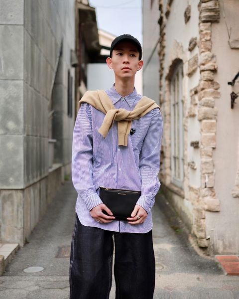 PLAY COMME des GARCONS プレイコムデギャルソン23SS STRIPED SHIRTスタイル