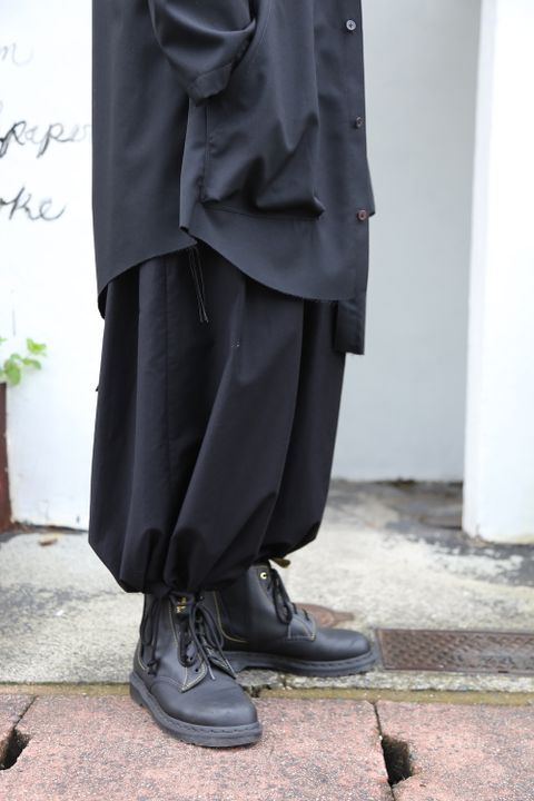 sulvam2020AW 新作Gabardine classic shirt"BLK" style.2020.7.31.