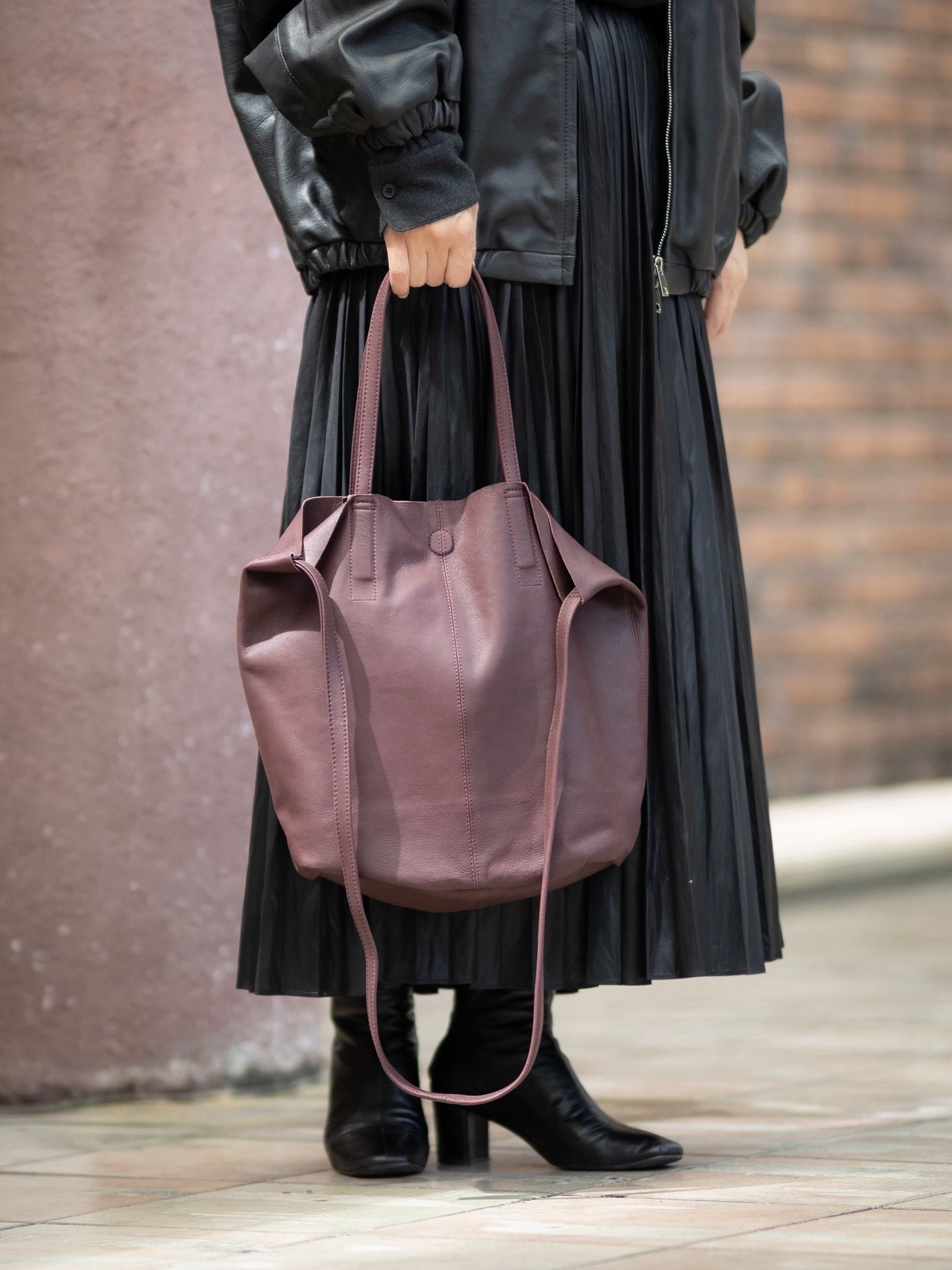 Morphée - Morphee / モルフェ 3WAY MEDIUM TOTE(ML-BRG)BURGUNDY