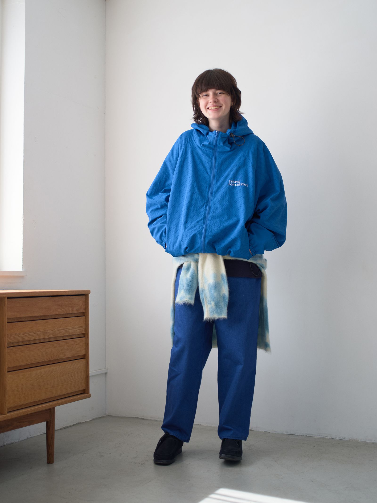 S.F.C 25FW エスエフシー PUNCHING NYLON HOODY(SFCFW25J05)Blue☆9月20日(土)発売！