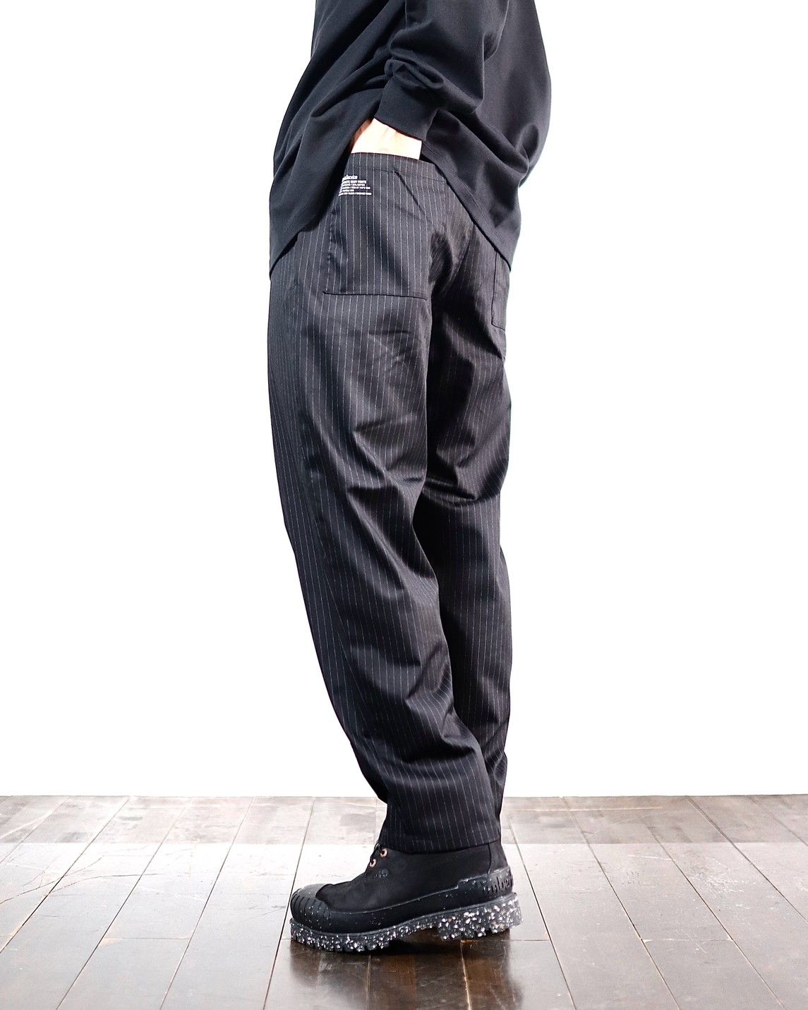 FreshService Corporate Easy Pants(BLACK STRIPE)スタイル | 3969 | mark