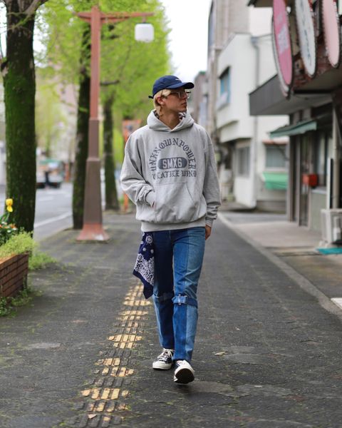 ©SAINT M×××××× 23SS 新作 UNKNOWN POWER HOODIEスタイル