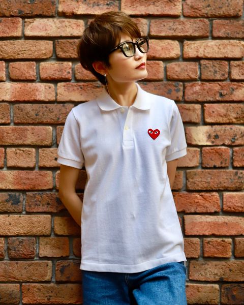 PLAY COMME des GARCONS レディースポロシャツstyle.2023.6.12