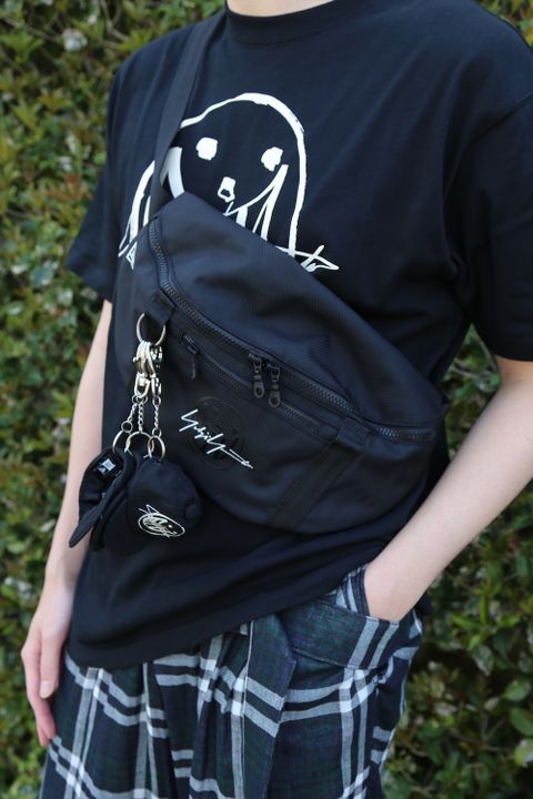 Yohji Yamamoto 半袖 コットン Tシャツ SS21 スマイル シグネチャーロゴ(HD-T98-083) style.2021.4.13