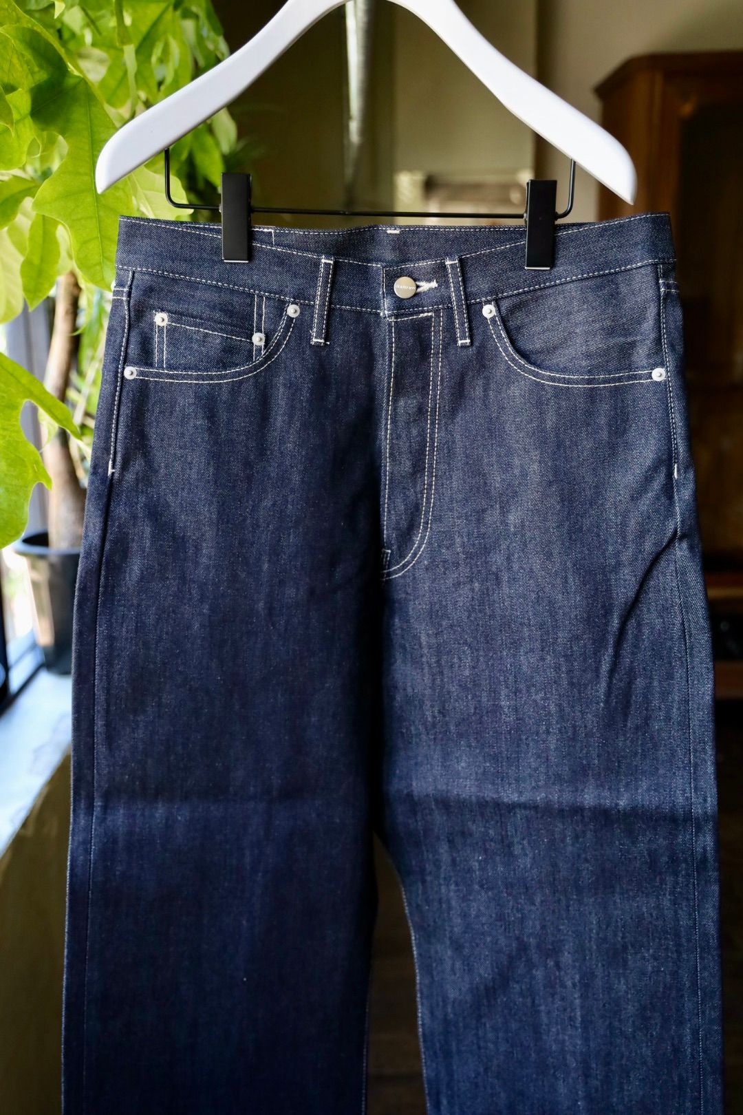 グラフペーパー25AW Selvage Denim Five Pocket wide Straight Pants(GU253-40059RB)INDIGO_RIGID