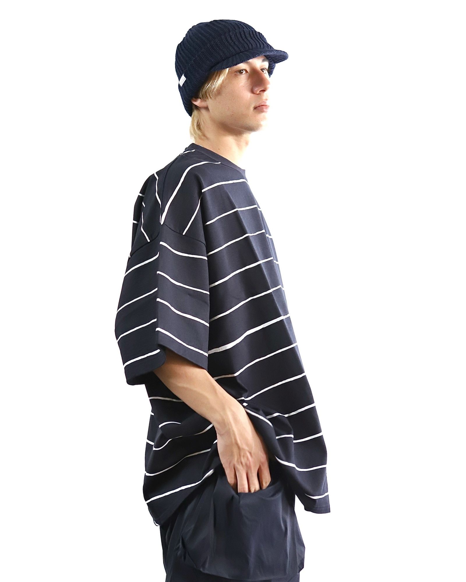 SFC　WIDE SIDE STRIPE TEE black Stripes For Creative 24SS エスエフシー WIDE SIDE STRIPE TEE
