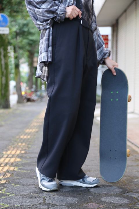 Graphpaper Triple Cloth Wide Chef pants"BLACK" style.2020.8.22.