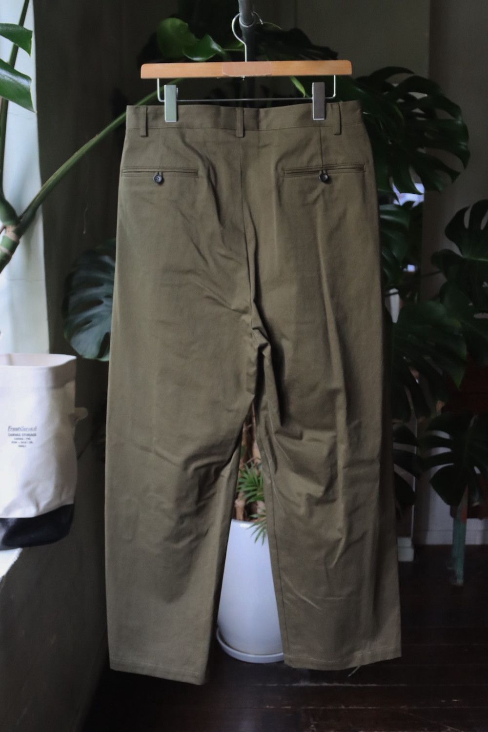 A.PRESSE - アプレッセ22FW Chino Trousers (22AAP-04-06H)OLIVE※8月11