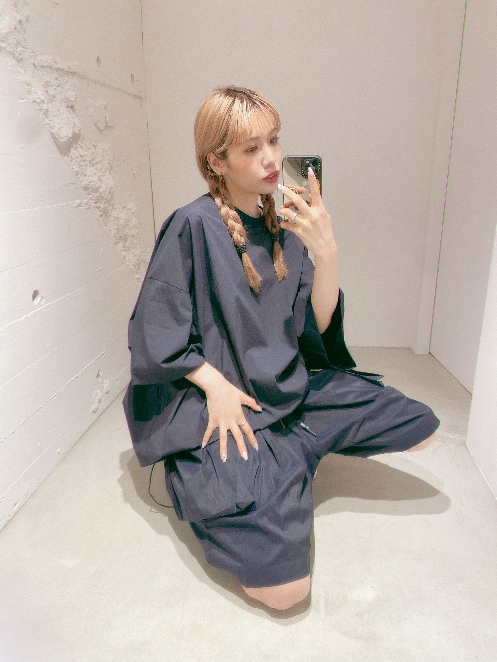 S.F.C 24SS エスエフシー BIG NYLON SS TEE(SFCSS24S05)Navy☆3月30日(土)発売！