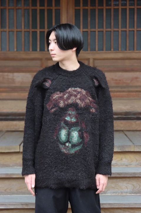 doublet ANIMAL EMBROIDERY PULLOVER"ALPACA style"