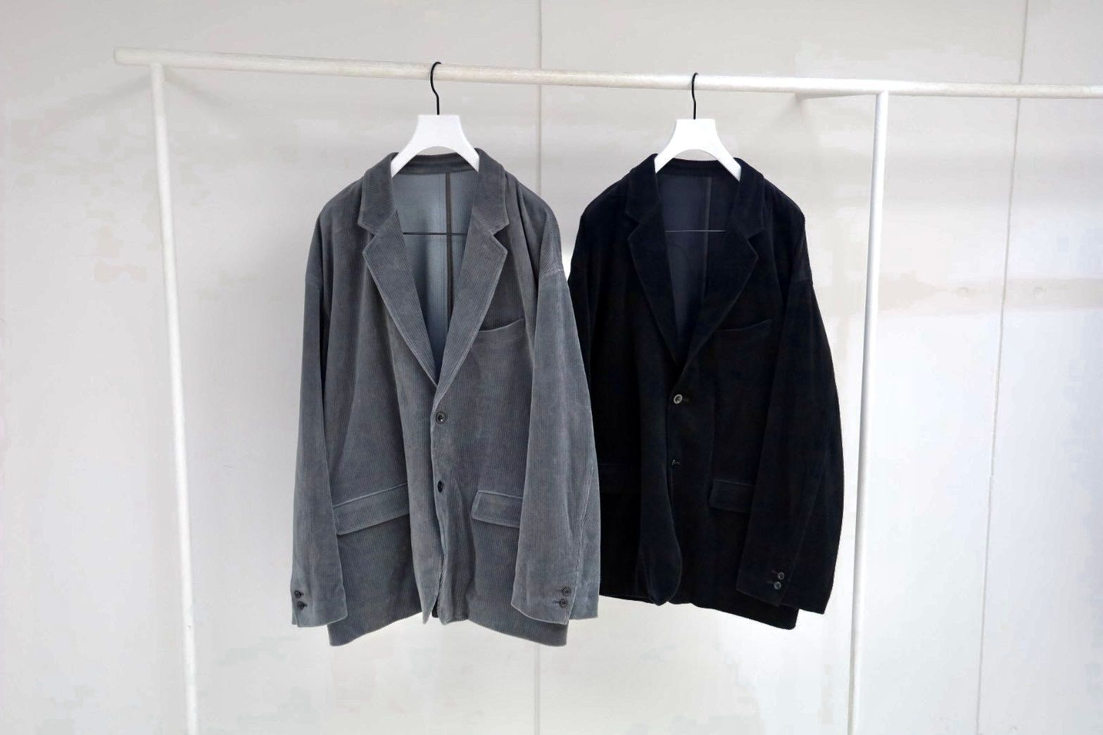 グラフペーパー Soft Knit Corduroy Jacket(GM263-20110B)BLACK☆9月5日(土)発売！