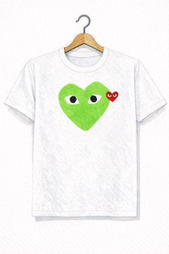 PLAYプレイコムデギャルソン RED EMBLEM Tシャツ(GREEN)☆新作発売！