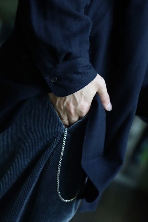 A.PRESSE Wool Regular Collar Shirtスタイル