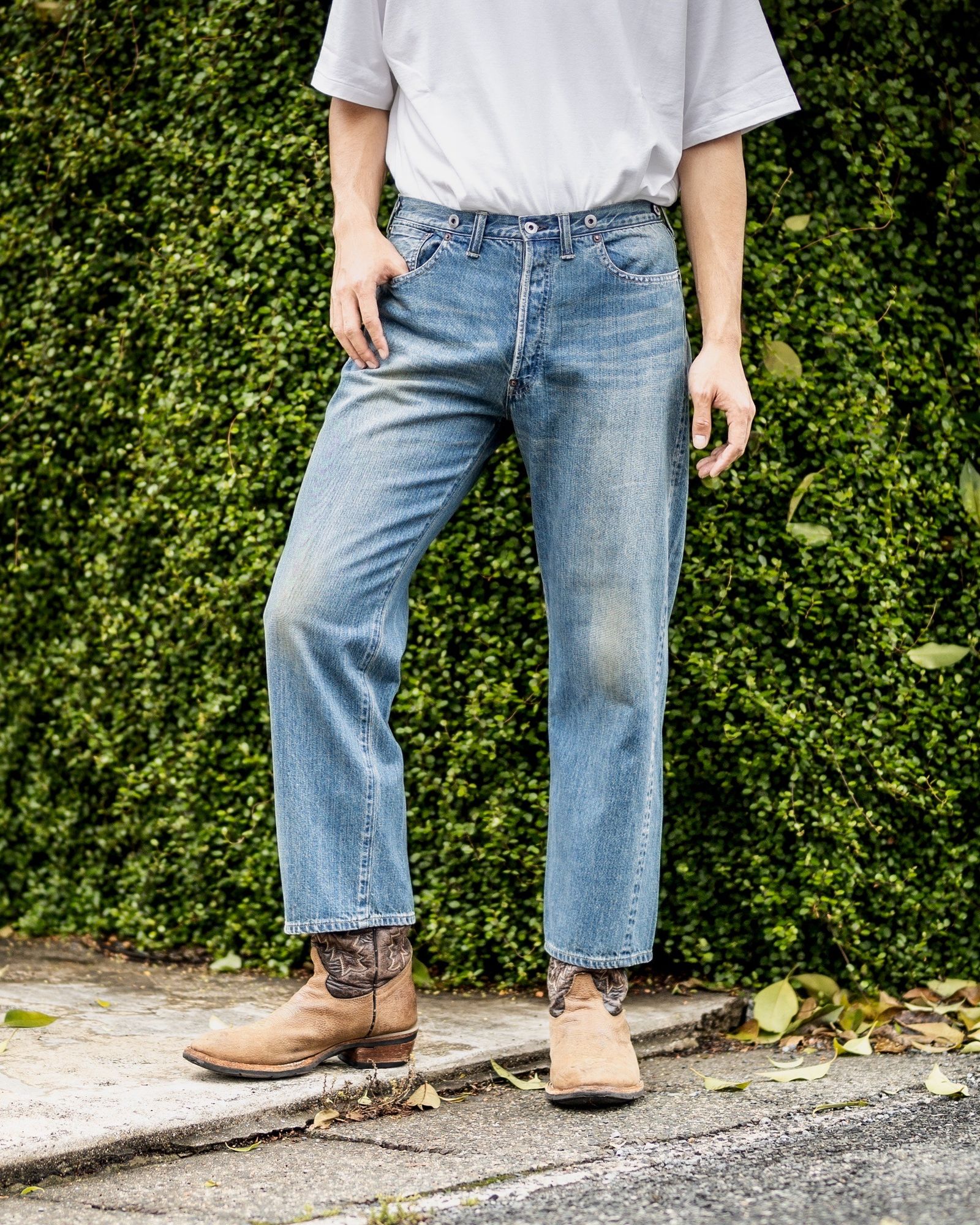 アプレッセ 2025 STYLE2 No.2 Washed Denim Pants(AP-4008)INDIGO