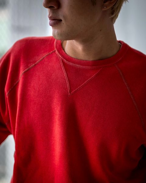 A.PRESSE  Vintage Double V Sweatshirt  (RED)  8月30日(土)新作発売！