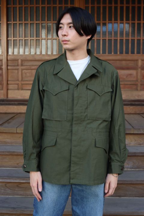 CIOTAスビンコットンムラ糸バックサテンM43フィールドジャケットKHAKI style.2021.8.30.