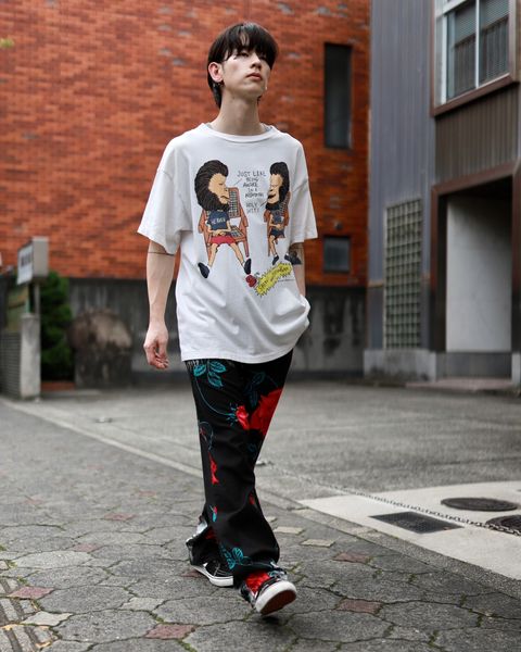 ©SAINT M×××××× ×WILDSIDE YOHJI YAMAMOTO PAJAMA PANTS markスタイル