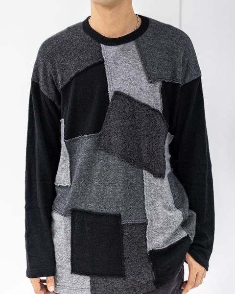 COMME des GARCONS HOMME ウールナイロン天竺パッチワークニット 10月3日(金)新作発売！