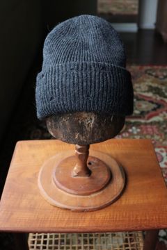 ワイズフォーメン DAMAGED KNIT CAP (ML-H01-160)CHARCOAL☆新作発売！