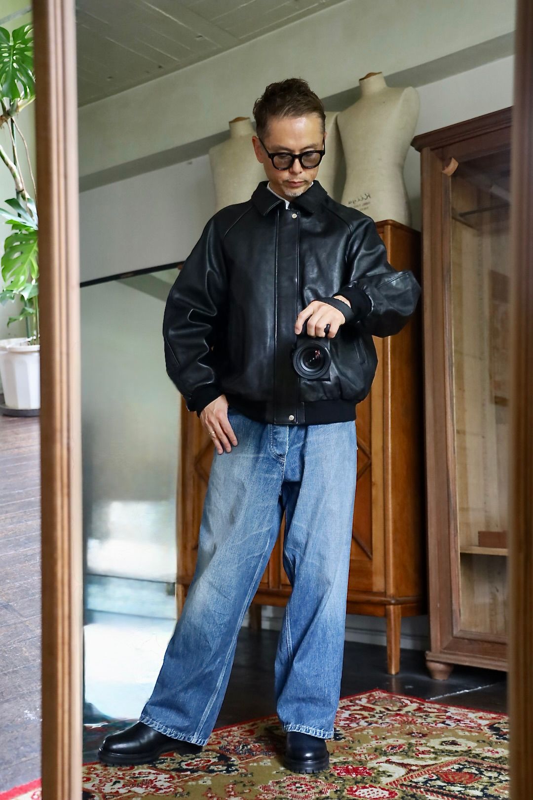 Graphpaper Cow Leather Raglan Blousonスタイル2026.8.30.