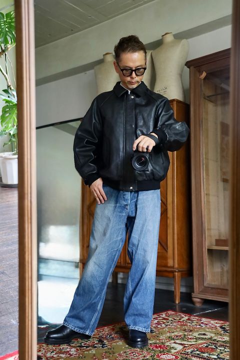 Graphpaper Cow Leather Raglan Blousonスタイル2026.8.30.