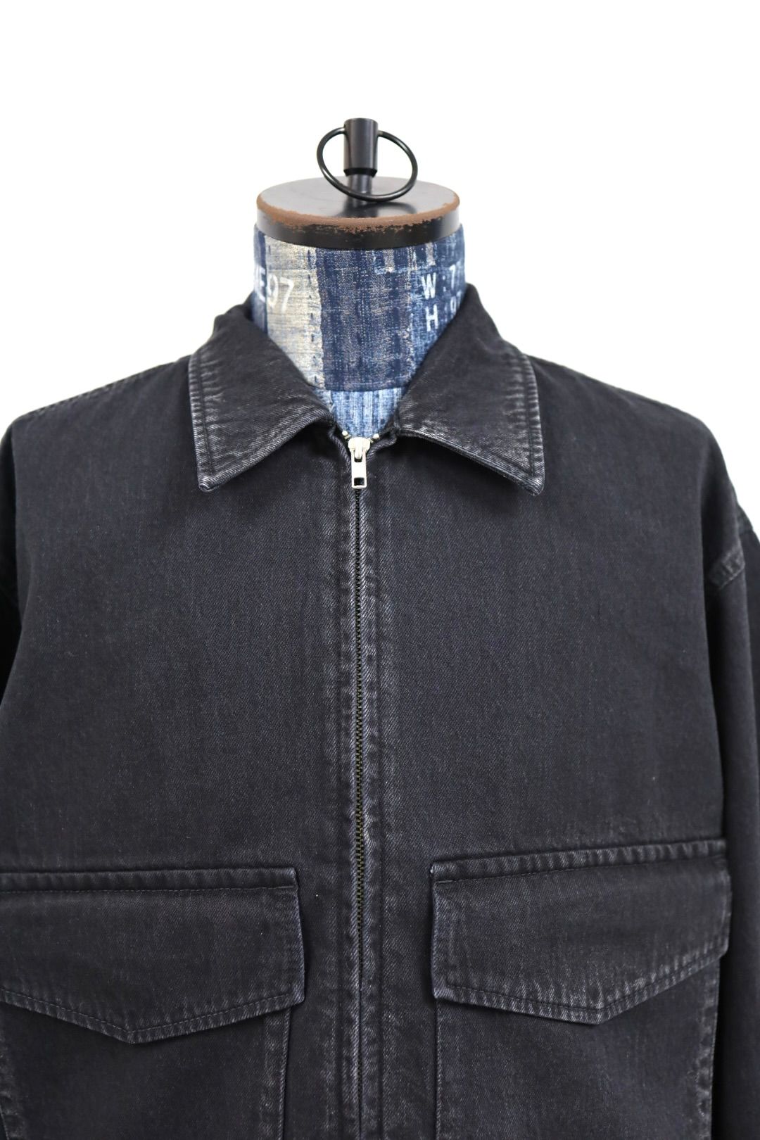 グラフペーパー Selvage Denim Zip Jacket(GU261-20056DB) BLACK_DARK FADE★1月24日(土)発売！