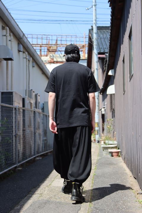 Yohji Yamamoto×New Era CROW PRINT SHORT SLEEVES COTTON TEE style.2022.4.12.